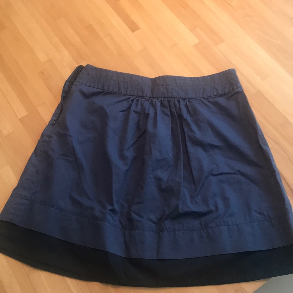 JCrew Navy Cotton Skirt